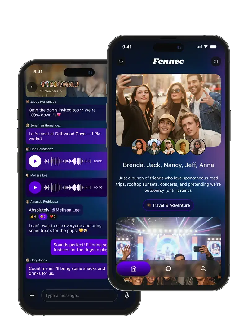 Fenec App Screens
